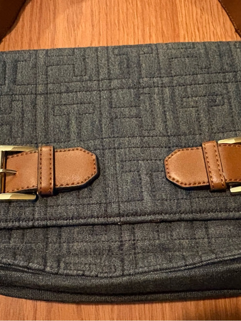 Tommy Hilfiger Denim Shoulder Bag with Red and Blue Strap Y2K - Picture 7 of 12